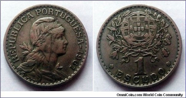 Portugal 1 escudo. 1961