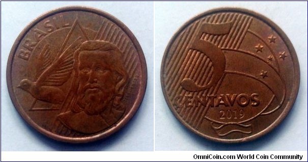 Brazil 5 centavos. 2019