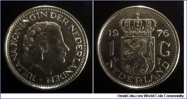 Netherlands 1 gulden. 1976