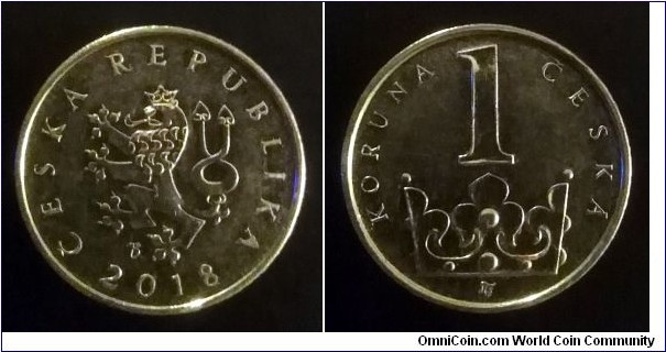 Czech Republic (Czechia) 1 koruna. 2018