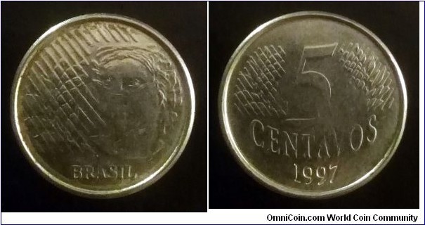 Brazil 5 centavos. 1997