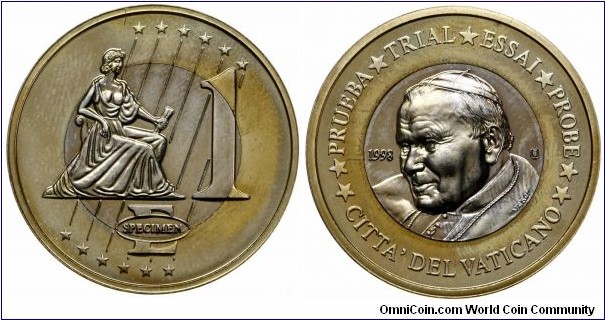 Vatican 1 Euro fantasy trial.