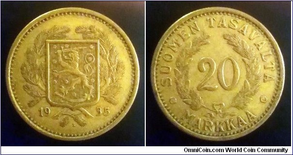 Finland 20 markkaa. 1935 S