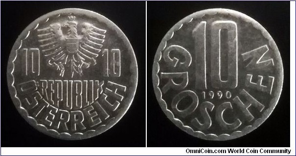 Austria 10 groschen 1990 (II)