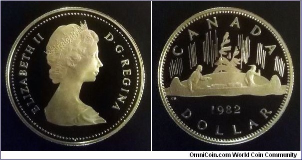 Canada 1 dollar. 1982