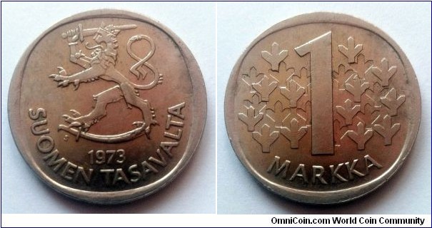 Finland 1 markka. 1973 S (II)