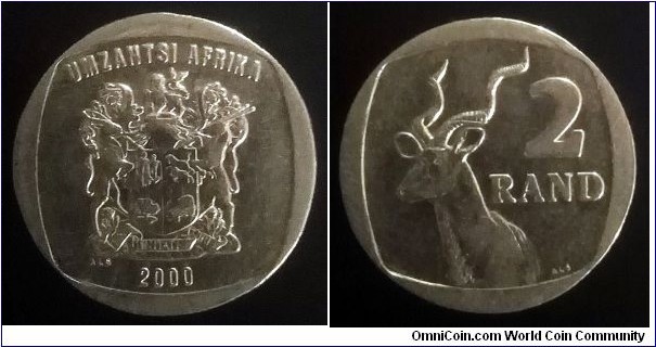 South Africa 2 rand. 2000, Umzantsi Afrika (II)