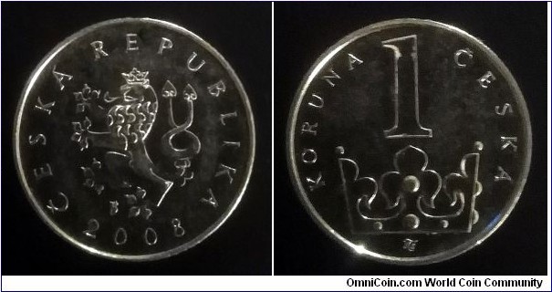 Czech Republic (Czechia) 1 koruna. 2008