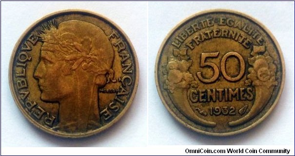 France 50 centimes. 1932 (II)