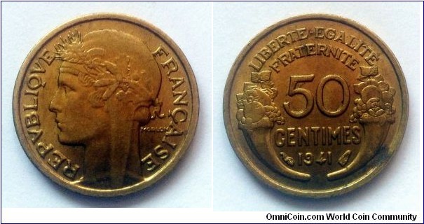 France 50 centimes. 1941 (II)