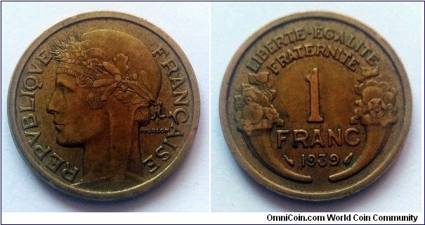 France 1 franc. 1939 (III)