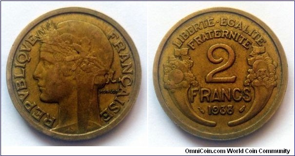 France 2 francs. 1938 (II)