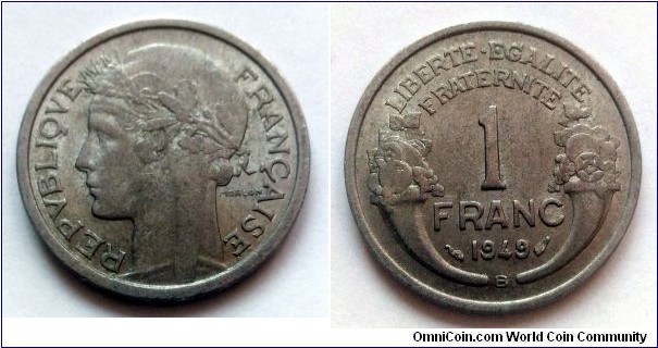 France 1 franc. 1949 B (II)