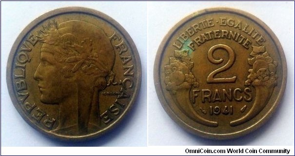 France 2 francs. 1941