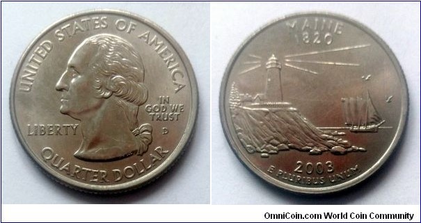 2003 D State quarter - Maine