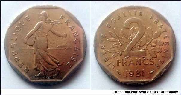 France 2 francs. 1981 (III)