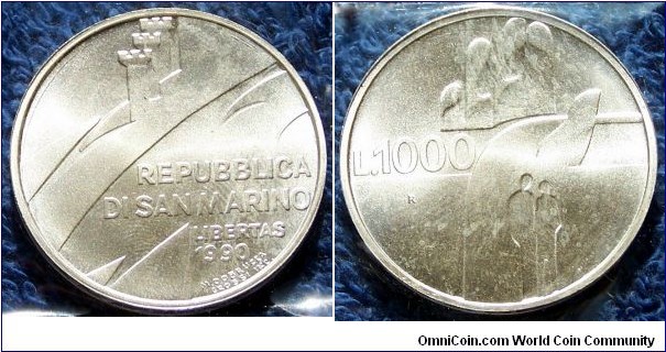 San Marino 1000 Lire 14,6g Ag 835