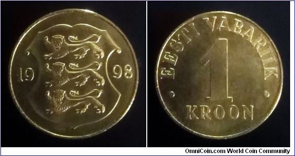 Estonia 1 kroon. 1998 (II)