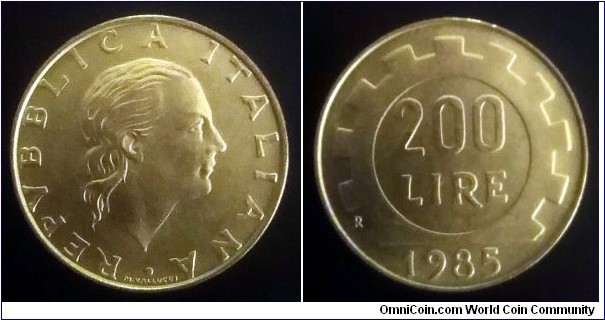 Italy 200 lire. 1985 (II)