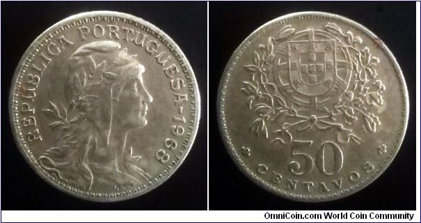 Portugal 50 centavos. 1968 (II)