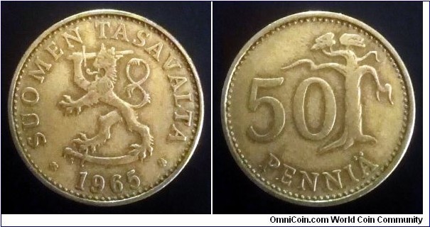 Finland 50 pennia. 1965 S