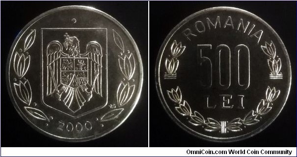 Romania 500 lei. 2000 (II)