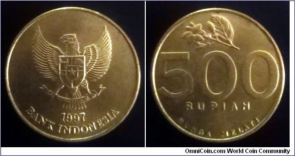 Indonesia 500 rupiah. 1997 (II)