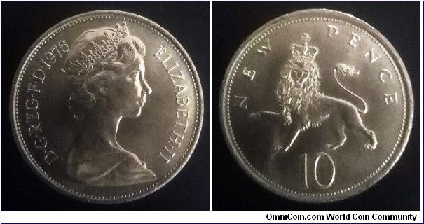 10 new pence 1976