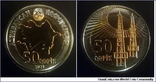 Azerbaijan 50 gepik. 2021