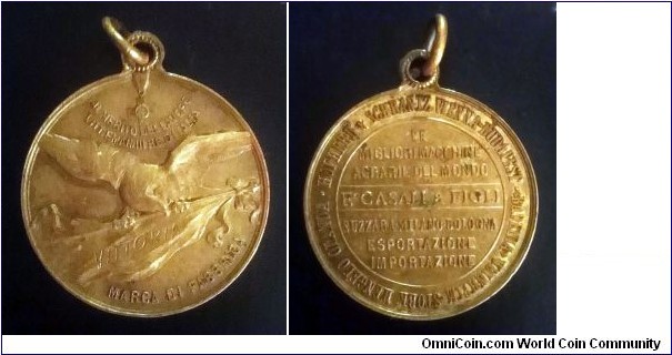 Italian medal -  Industrial Agricultural Machinery F. Casali & Figli.