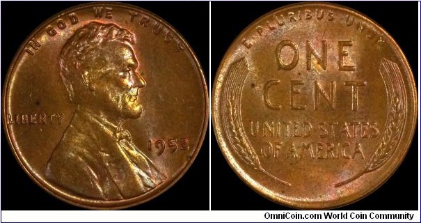 1952 wheat cent