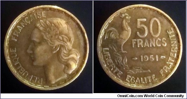 France 20 francs. 1951  (II)