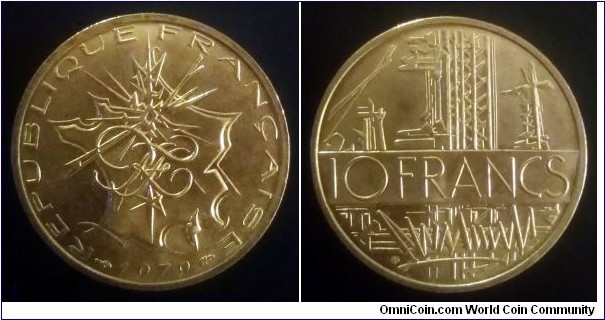 France 10 francs. 1979