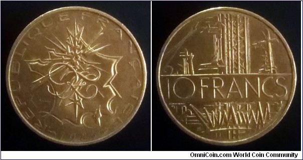 France 10 francs. 1984