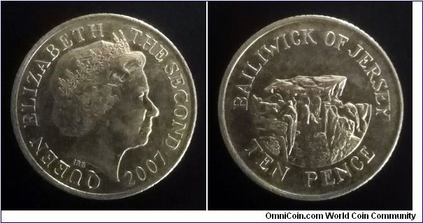 Jersey 10 pence. 2007