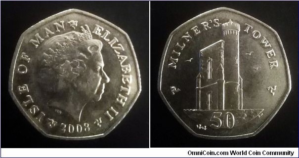 Isle of Man 50 pence. 2008 (AA)