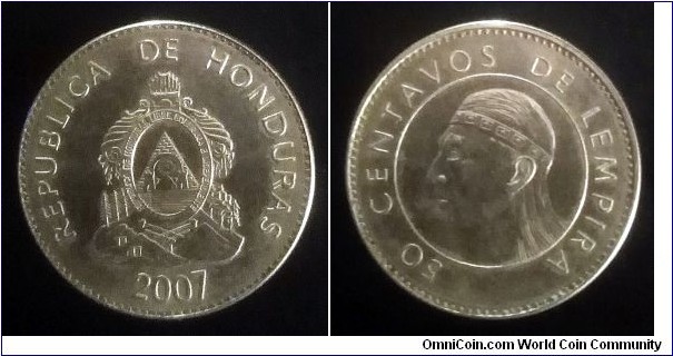 Honduras 50 centavos. 2007