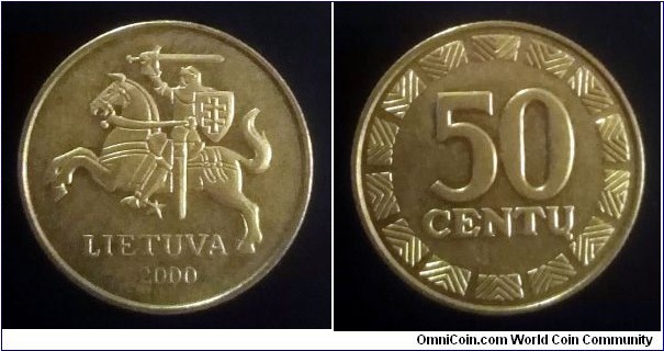 Lithuania 50 centu. 2000 (II)