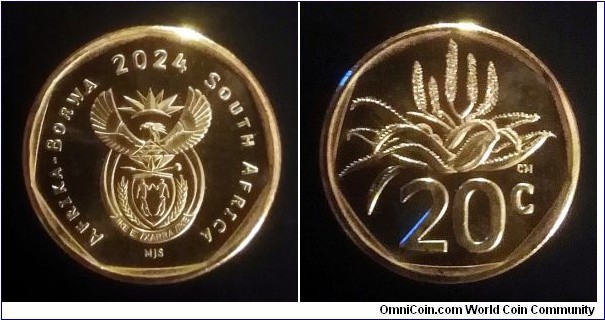 South Africa 20 cents. 2024