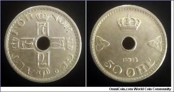 Norway 50 ore. 1928