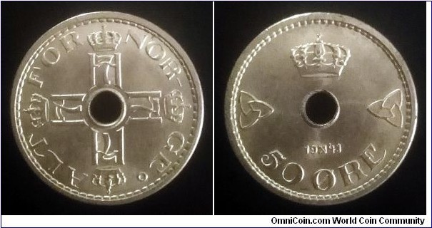 Norway 50 ore. 1941 (II)