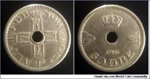 Norway 50 ore. 1946