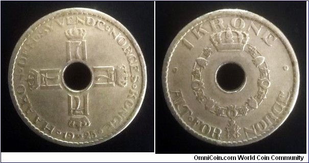 Norway 1 krone. 1925