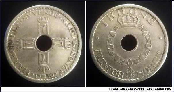 Norway 1 krone. 1940