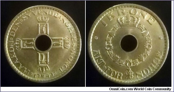 Norway 1 krone. 1949