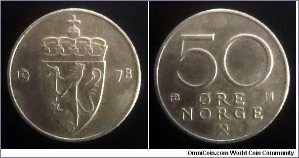 Norway 50 ore. 1978