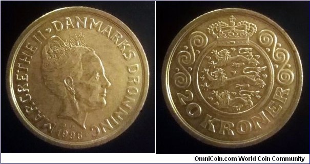 Denmark 20 kroner. 1996 (II)