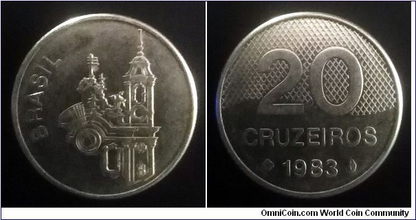 Brazil 20 cruzeiros. 1983