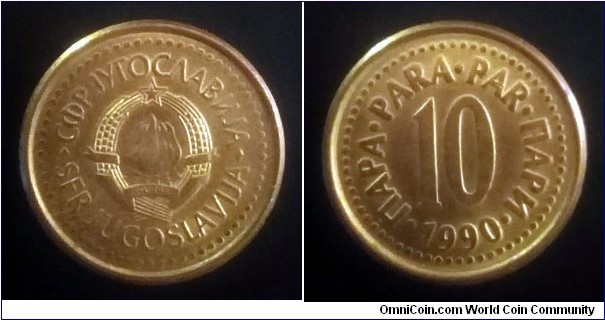 Yugoslavia 10 para. 1990 (II)