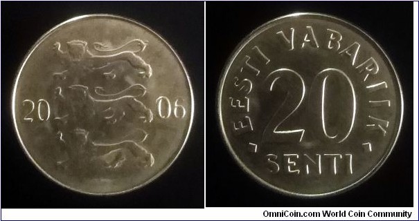 Estonia 20 senti. 2006